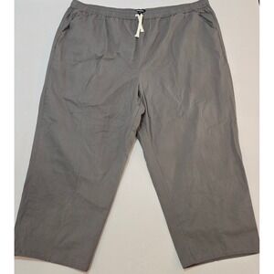 KINGSIZE Mens Gray Elastic Waist Drawstring Pants 4XL Big 40
